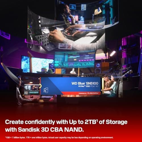 SanDisk WD Blue SN5100 2TB SSD M.2-2280 PCIe 4.0 x4 NVMe image