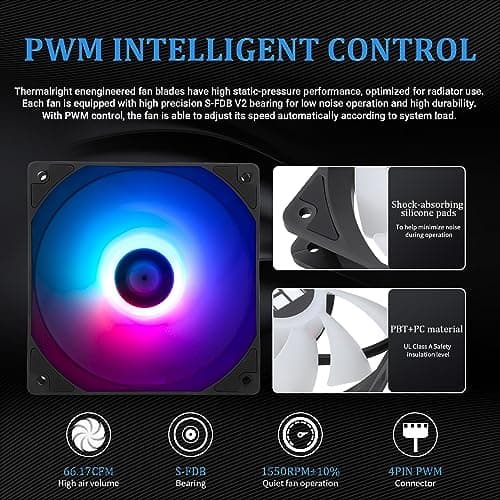 Thermalright AQUA ELITE ARGB V4 66.17 CFM Water 360mm Black image