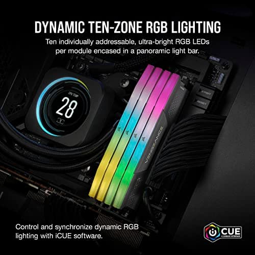 Corsair Vengeance RGB Black DDR5-6000 CL36 32GB (2x16GB) image