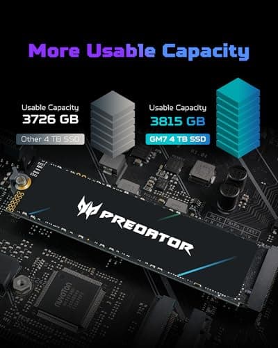 Acer Predator GM7 2TB SSD M.2-2280 PCIe 4.0 x4 NVMe image