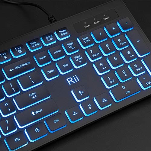 Rii RK105 RGB Wired Gaming Keyboard With Optical Mouse image