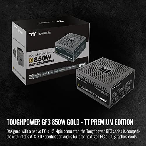 Thermaltake Toughpower GF3 TT Premium Black 850W Fully Modular 80+ Gold Certified image
