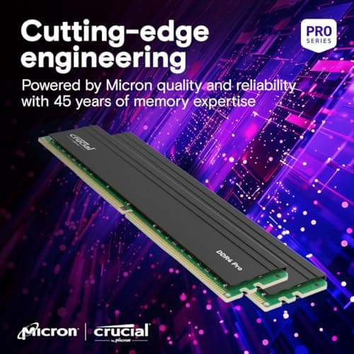 Crucial Pro Black / Green DDR4-3200 CL22 64GB (2x32GB) image