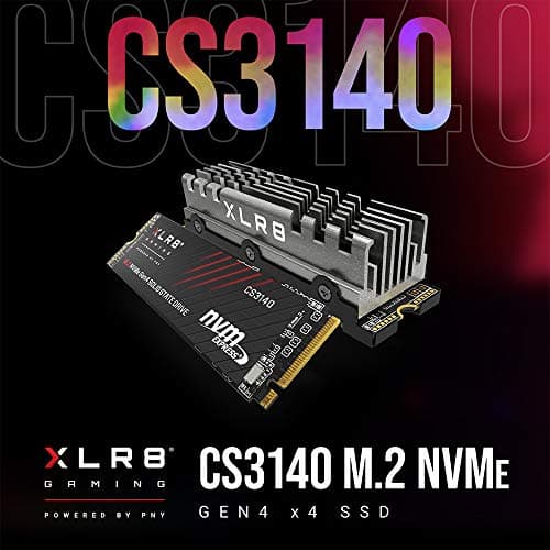 PNY XLR8 CS3140 w/Heatsink 2TB SSD M.2-2280 PCIe 4.0 NVMe image