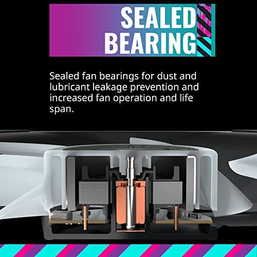 Cooler Master MasterFan MF Halo 120mm Black Addressable RGB PWM 47.2 CFM 1-Pack image