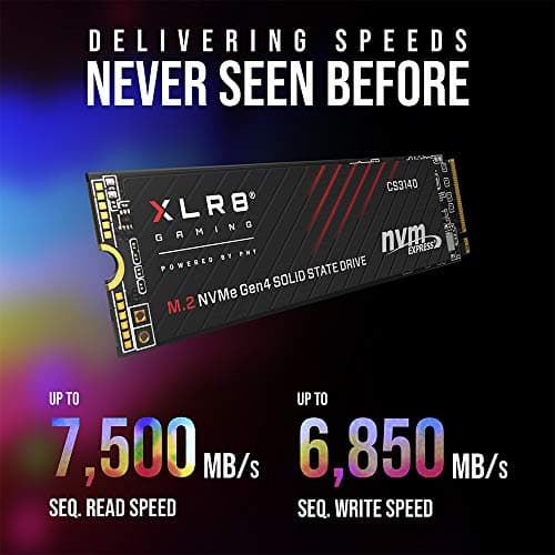 PNY XLR8 CS3140 w/Heatsink 2TB SSD M.2-2280 PCIe 4.0 NVMe image
