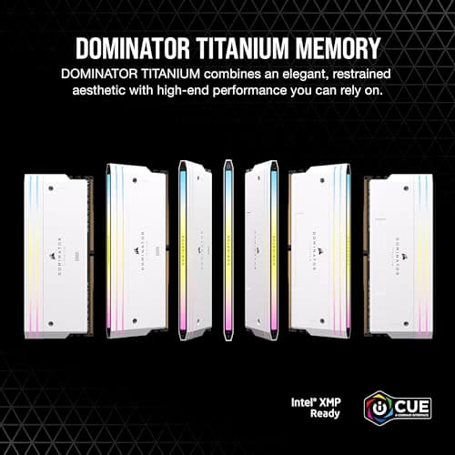 Corsair Dominator Titanium 64GB (2x32GB) DDR5 6000 CL30 White image