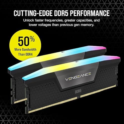 Corsair Vengeance RGB Black DDR5-7200 CL34 32GB (2x16GB) image