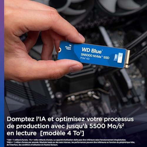 Western Digital WD Blue SN5000 1TB SSD M.2-2280 PCIe 4.0 X4 NVMe image