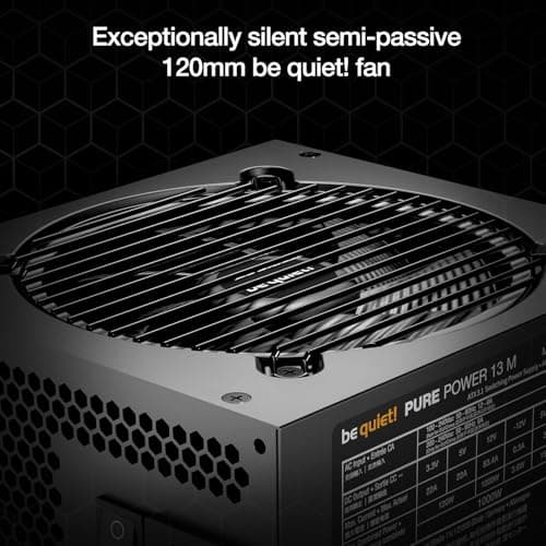 be quiet! Pure Power 13 M Fully Modular ATX Power Supply - 850 Watts ATX 3.1 - Black image