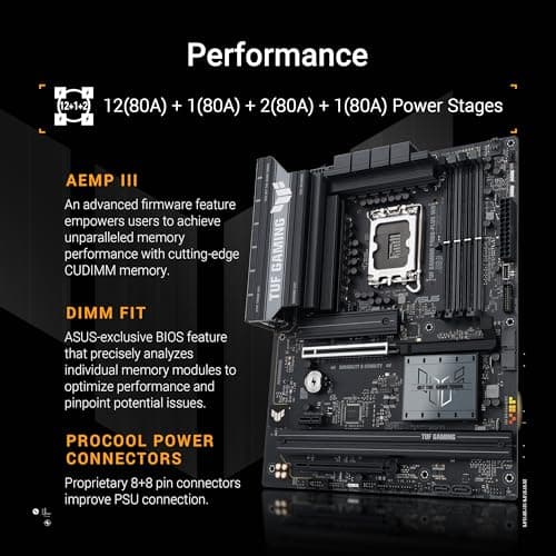 Asus B860 TUF GAMING PLUS WIFI LGA1851 DDR5 ATX image
