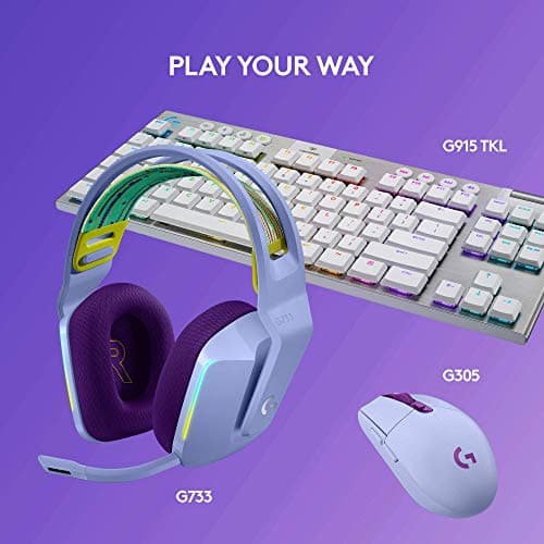 Logitech G733 Gaming Headset Closed-Back Purple image