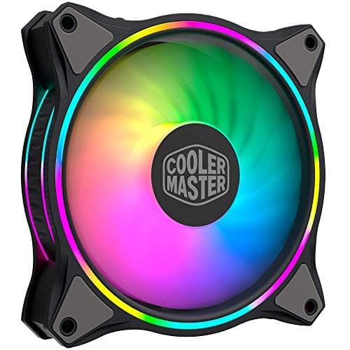 Cooler Master MasterFan MF Halo 120mm Black Addressable RGB PWM 47.2 CFM 1-Pack image