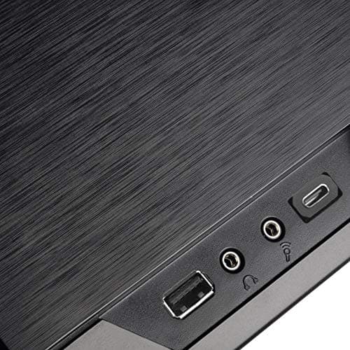 Silverstone GD09 HTPC Black Mesh Side Panel with USB 3.2 Gen 2 Type-C USB 3.2 Gen 1 Type-A image