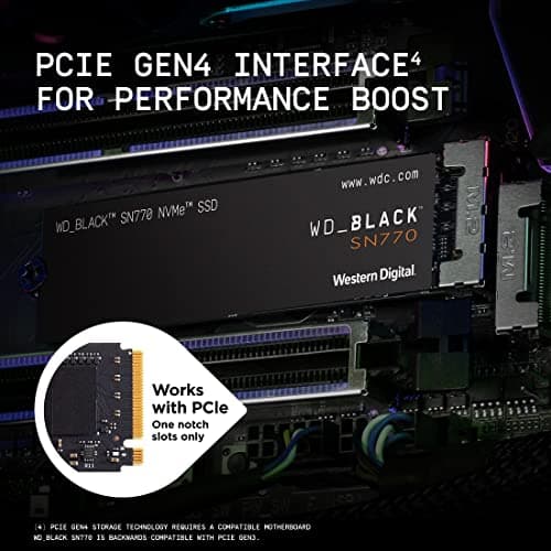 Western Digital Black SN770 2TB M.2 SSD PCIe 4.0 NVMe image