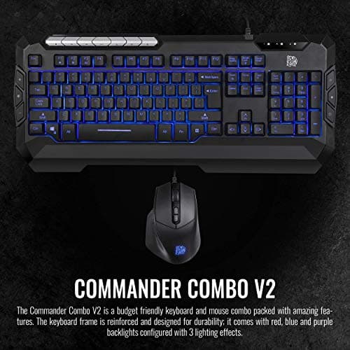 Thermaltake Commander Combo V2 Wired Gaming Keyboard with Optical Mouse image