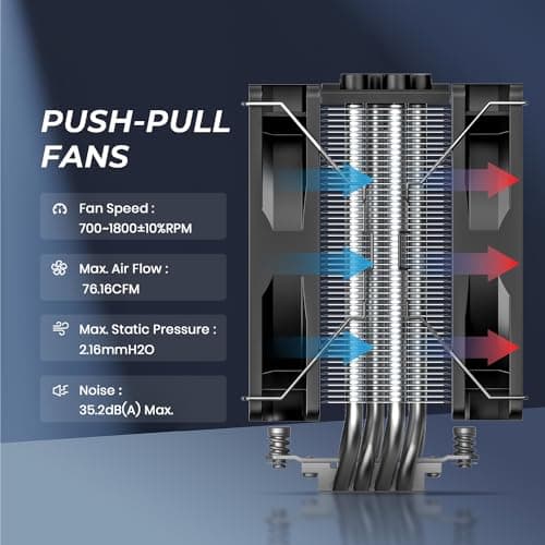 ID-COOLING SE-214-XT PLUS 76.16 CFM Air 150mm Black / Silver image