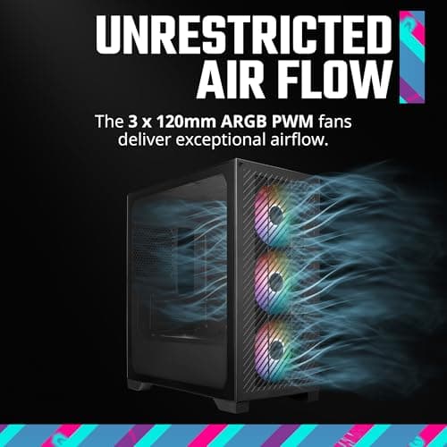 Cooler Master Elite 301 Micro ATX Mid Tower Black Tempered Glass image