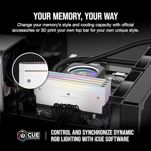 Corsair Dominator Titanium 64GB (2x32GB) DDR5 6000 CL30 White image