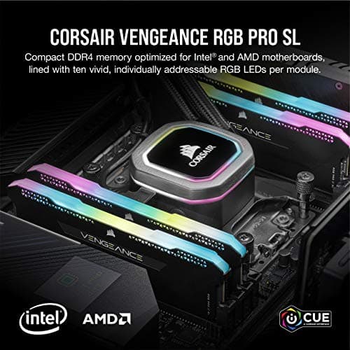 Corsair Vengeance RGB Pro SL Black DDR4-3200 CL16 32GB (2x16GB) image