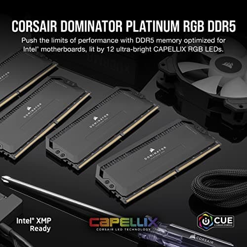Corsair Dominator Platinum RGB Black DDR5-6200 CL36 32GB (2x16GB) image
