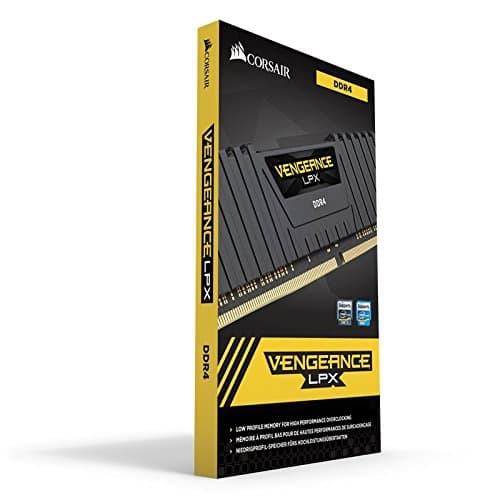 Corsair Vengeance LPX Black / Yellow DDR4-3600 CL18 16GB (2x8GB) image