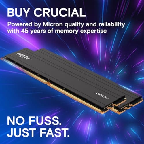 Crucial Pro Black DDR5-5600 CL46 32GB (2x16GB) image