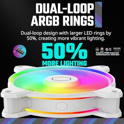 Cooler Master Hyper 212 Halo SF6 Ryu Air 51.88 CFM 154mm White / Orange image