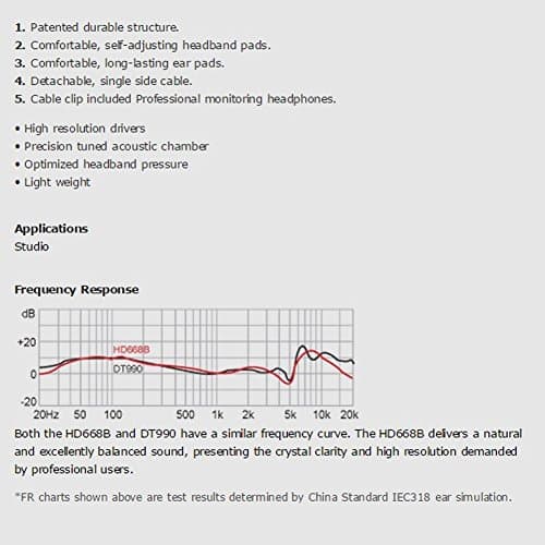 Superlux HD668B Semi-open Wired Headphones image