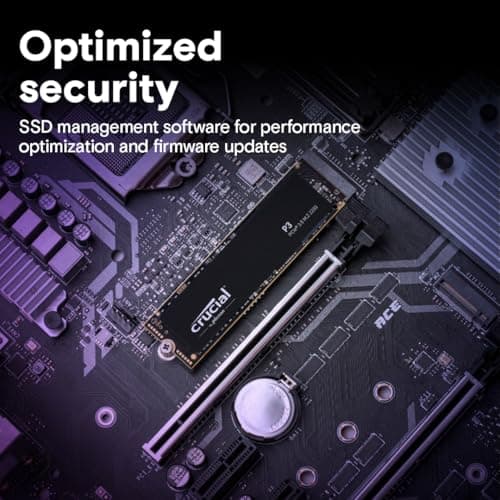 Crucial P3 500GB SSD M.2-2280 PCIe 3.0 x4 NVMe image