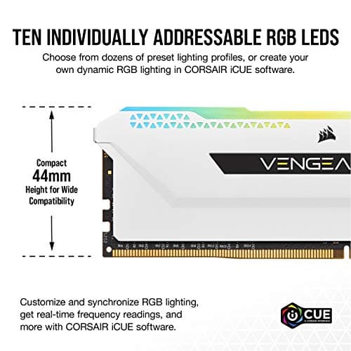 Corsair Vengeance RGB Pro SL White / Black DDR4-3200 CL16 16GB (2x8GB) image