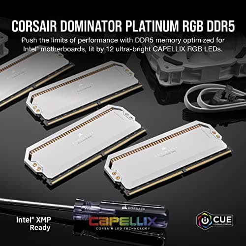 Corsair Dominator Platinum RGB White DDR5-6200 CL36 32GB (2x16GB) image