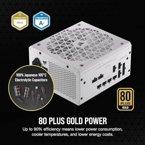 Corsair RM750x SHIFT White Side Interface 750W Fully Modular 80+ Gold Certified image