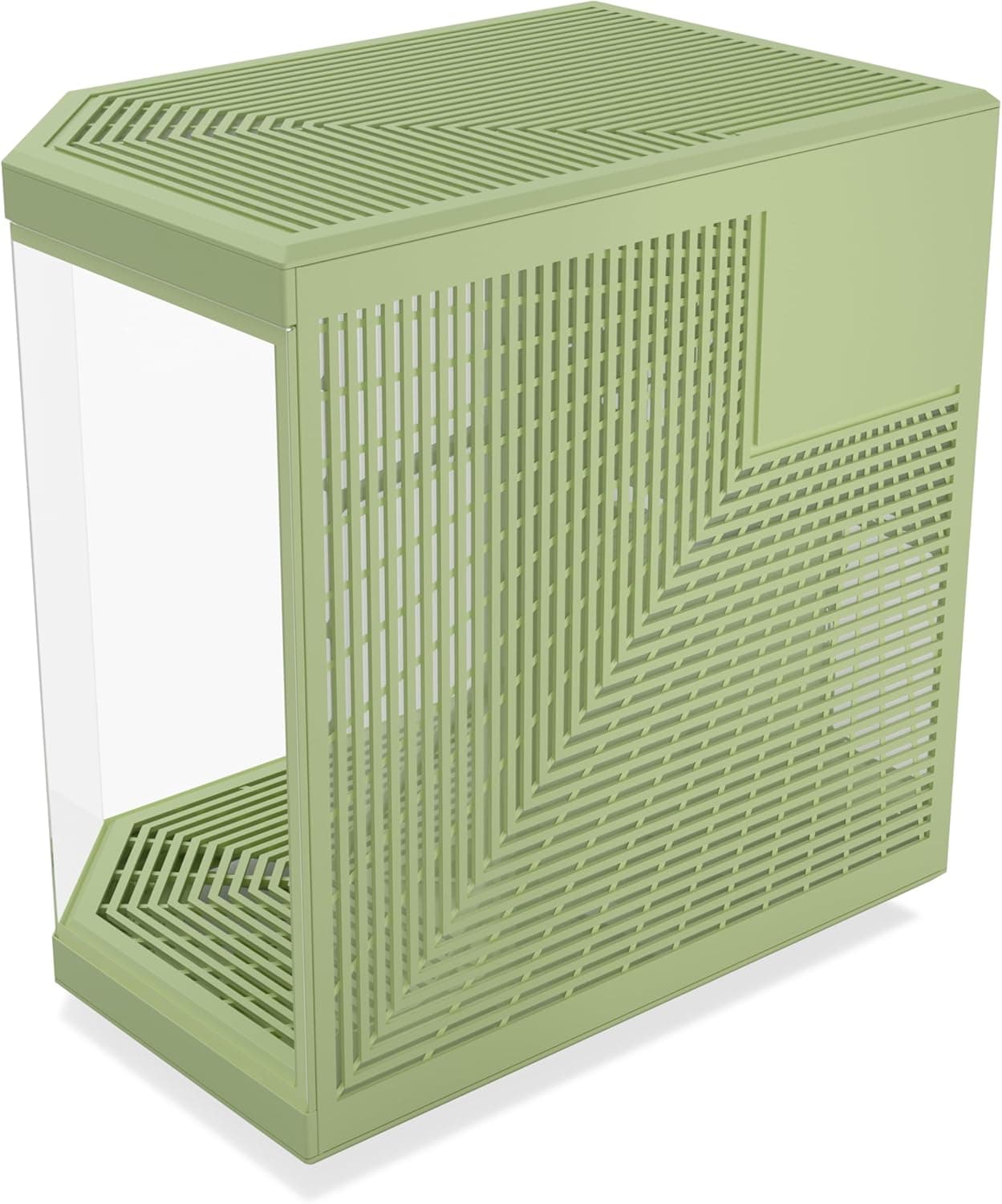 HYTE Y70 ATX Mid Tower Matcha Milk Tempered Glass Side Panel image