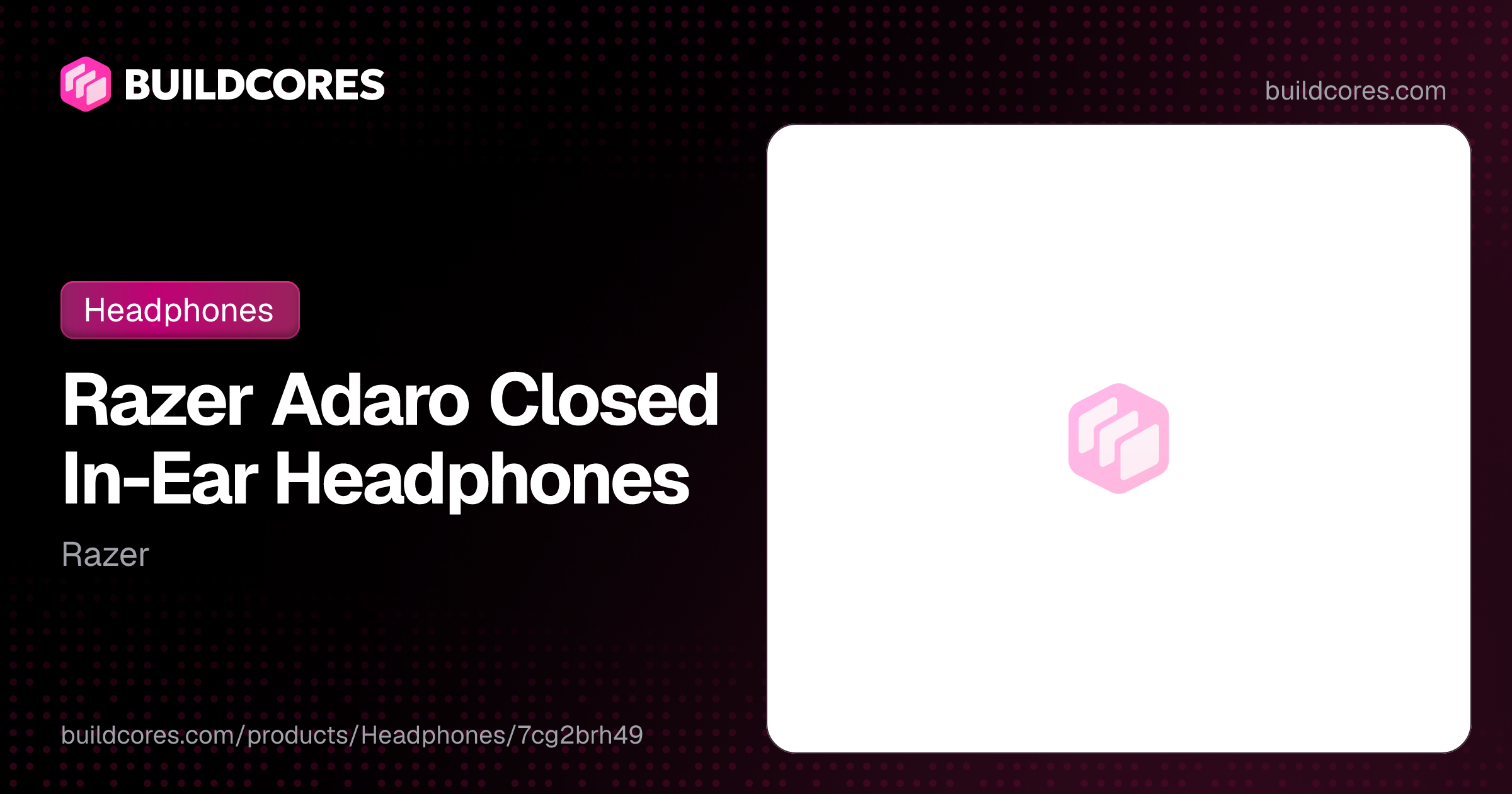 Razer Adaro Closed In-Ear Headphones | BuildCores