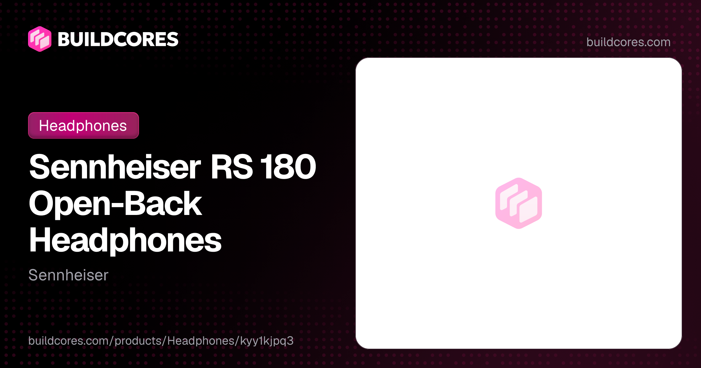 Sennheiser RS 180 Open-Back Headphones | BuildCores