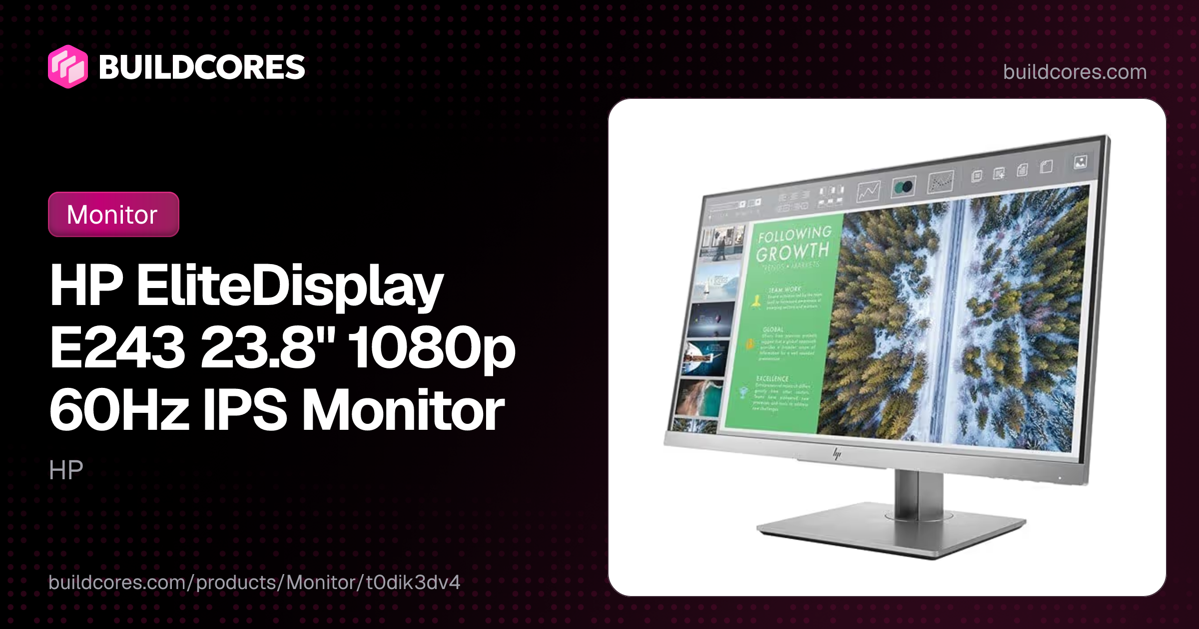 HP EliteDisplay E243 23.8
