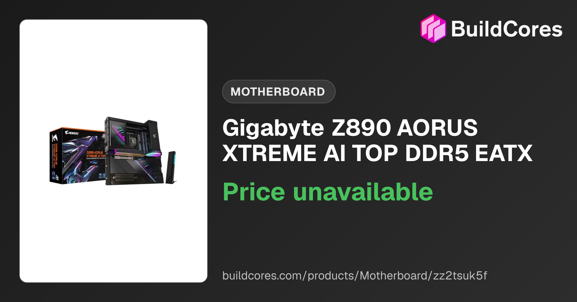 Gigabyte Z890 AORUS XTREME AI TOP DDR5 EATX | BuildCores