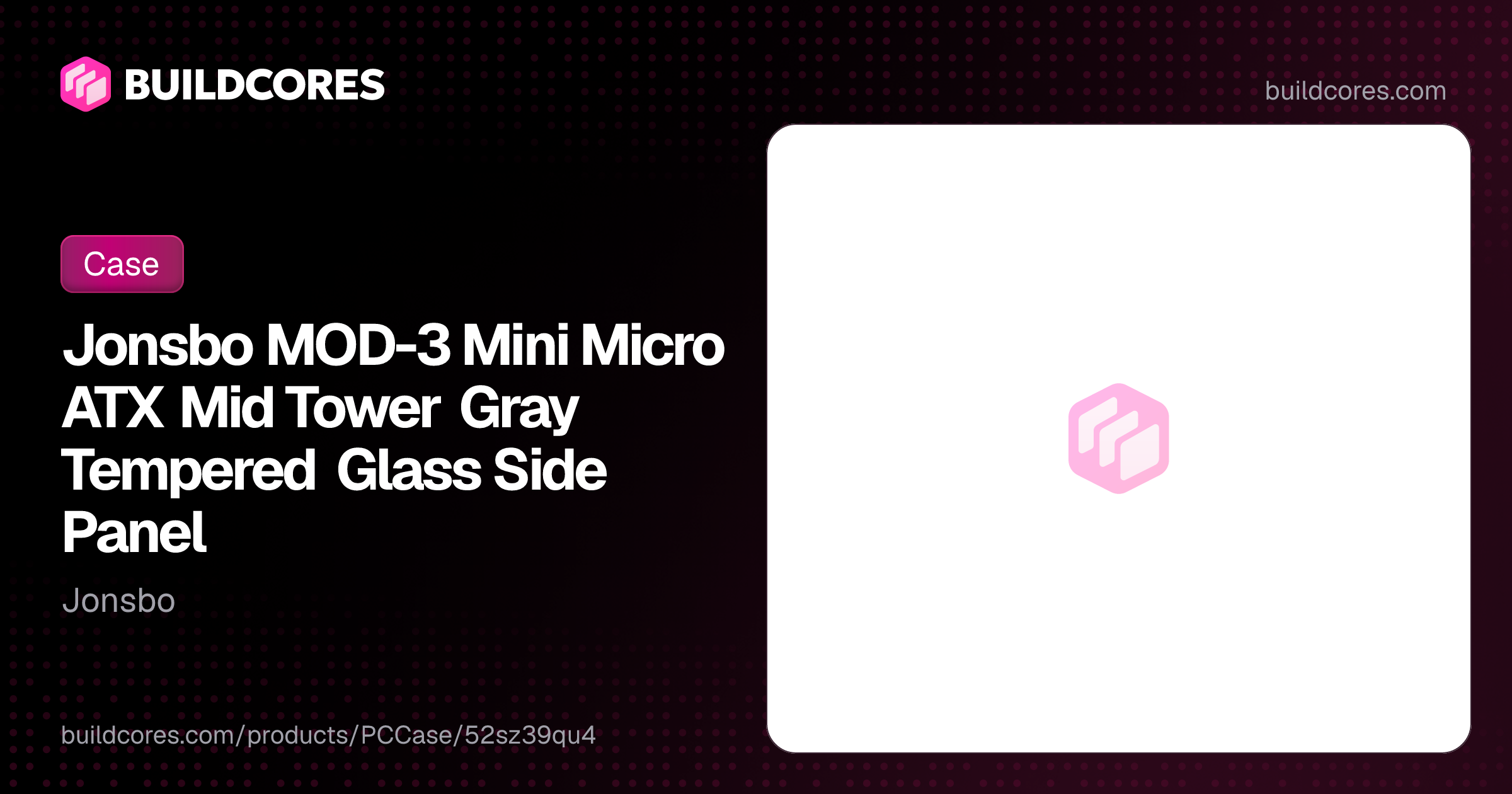 Jonsbo MOD-3 Mini Micro ATX Mid Tower Gray Tempered Glass Side Panel ...