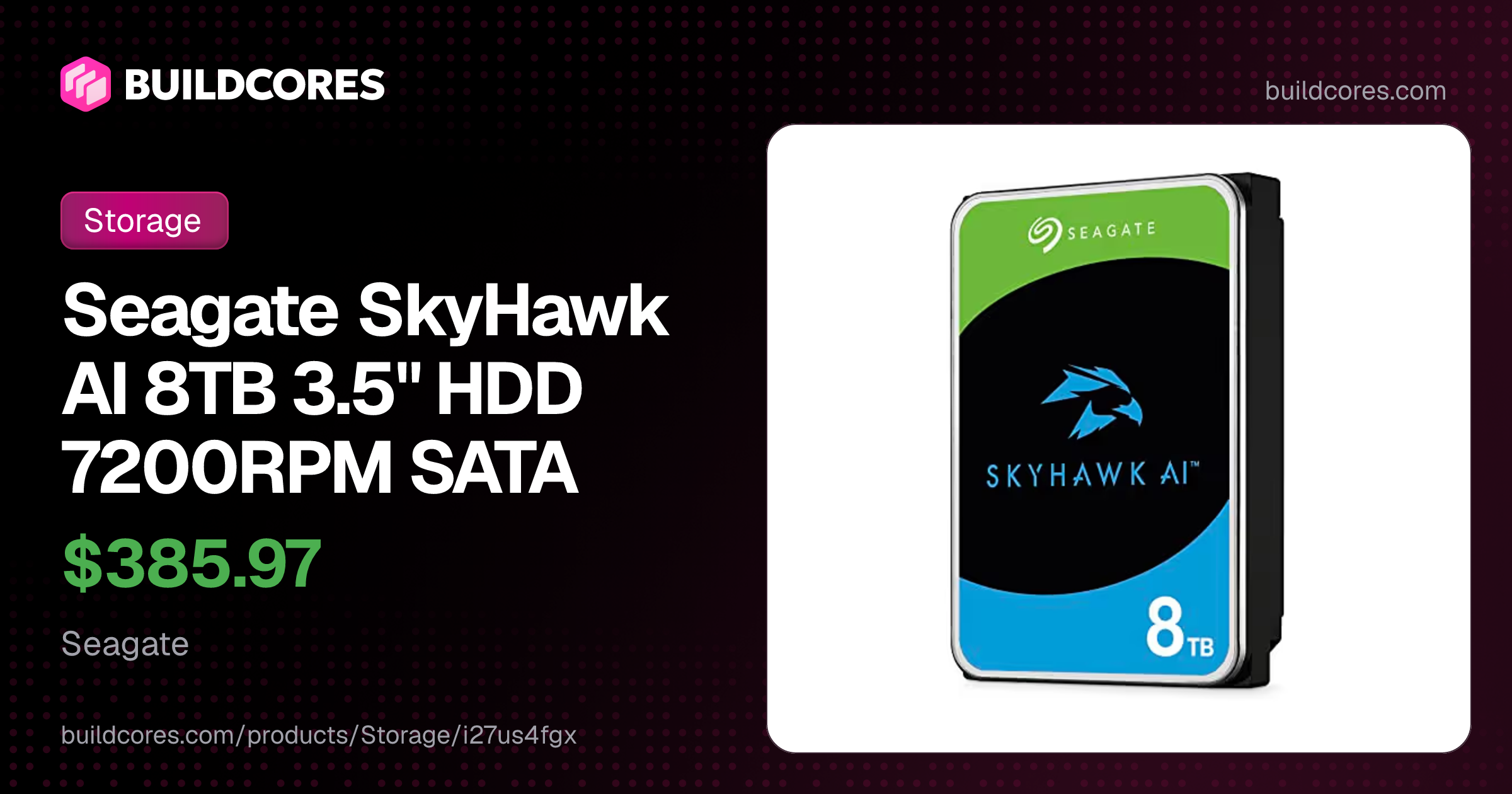 Seagate SkyHawk AI 8TB 3.5